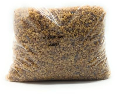 Weihrauch in duftenden Körnern, Griechischer Liturgischer Weihrauch in kleine Körner Bernsteinduft 1 kg, Natürlicher Weihrauch für den Beitritt mit Weihrauchkohlen, Originalrezept vom Berg Athos