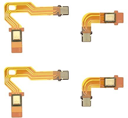 Be In Your Mind Lot de 2 paires de câbles flexibles pour microphone, compatible avec manette PS5, microphone interne, câble plat LR, accessoires de rechange pour contrôleur