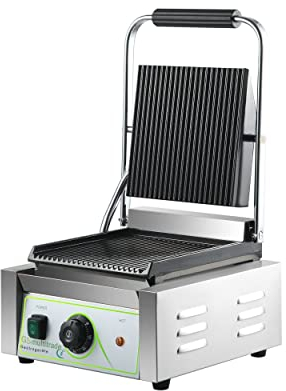 GS Multitrade Paninitoast,Sandwichtoaster mit geriffelter Gusseisenplatte Paninigrill