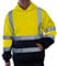Dinnesis Verkehr Arbeitsjacke Herren, Reflektierend Hoodie Kapuzen Reißverschluss Warnjacke Baustelle Sicherheitsjacke Kapuzenpullover Gelb Orange Grün Warnschutz Mantel Kapuzenpullover