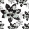 24 Weihnachten Künstliche Glitzer Weihnachtsstern Blumen Künstlich Weihnachtsblumen Hochzeit Dekoration Blumen Weihnachtsbaumschmuck mit Clips, 6 Zoll, 4 Zoll, 3 Zoll (Schwarz Weiß, Gold)