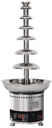 KEULEN Commercial Chocolate Fountain Machine, 4/5/6/7 Tiers Chocolate Fondue Waterfall Melter, Adjustable Temperature, 304 Stainless Steel Body, Easy To Assemble, for Birthday Party Weddin