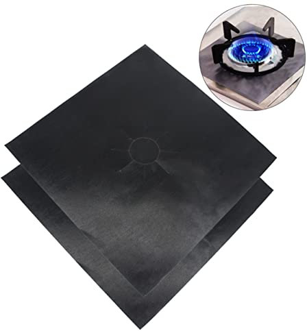 Homoyoyo 2er-set Antihaft-ofeneinlagen Herdabdeckungen Gasherd-schutzfolien für Einfache Reinigung Schrubbfreies Gasherd