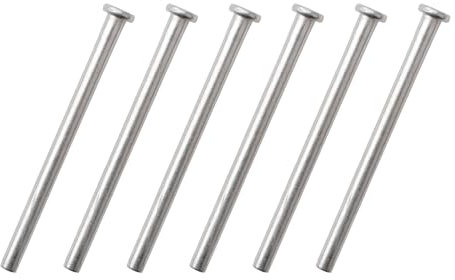INCREWAY Pasadores de bisagra de puerta, 6 pines de bisagra de puerta residencial de 3.5 pulgadas, pasadores de bisagra de estilo moderno duraderos para reemplazo de seguridad de puerta interior,