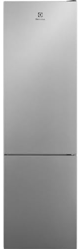 Electrolux LNT6ME36U Frigorífico Combi, Serie 600, 201 cm, Puerta Plana, Twintech MultiFlow, Display LED Interior, Cajón ExtraChill, Tirador Integrado, Controles Táctiles, Luces LED, Inox, Clase E