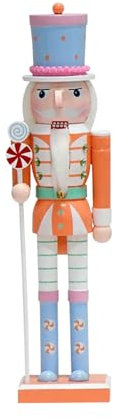 Nussknacker Soldat, Nussknacker Weihnachtsdekorationen 25Cm Traditioneller Nussknacker Aus Holz Premium Handgefertigtes Kiefernholz, Klassische Traditionelle Weihnachts-Party-Dekoration Ornamente (A)