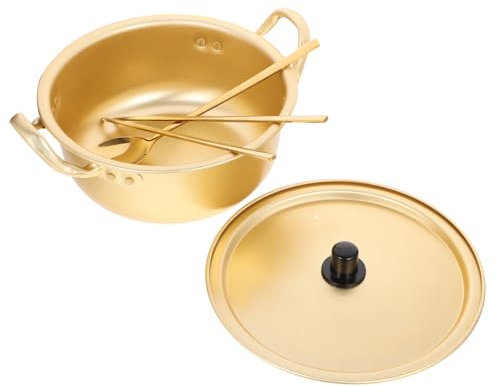 COLLBATH Kochtopf Aus Aluminium Für Haushalt Instant-nudeltopf Multifunktionaler Topf Als Hot Pot Oder Trockentopf Mit Griffdesign Für Einfachen Transport Und Aufhängung Leicht Zu Reinigen