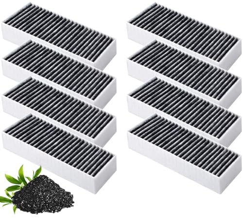 8 Stück Dunstabzugshaube Aktivkohlefilter für Siemens HZ9VRCR0 17004796/Bosch HEZ9VRUD0 17004811/Neff Z821VR0 17004806/ Gaggenau CA282111/ Constructa CCZ9VRCRCR0 17006669,Umluftersatzfilter Zubehör