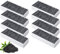 8 filtri ai carboni attivi per cappa aspirante Bosch HEZ9VRCR0 / Siemens HZ9VRCR0 / Neff Z821VR0 / Gaggenau CA282111 / Constructa CZ9VRCR0, filtro di ricambio dell'aria (195 x 75 x 35 mm)