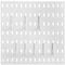 sourcing map Pegboard Combination Wall Organizer Kit Wall Mount Display Pegboard Panel Kits with 1pcs Board and 8pcs Accessories Modular Hanging for Crafts Organization Storage, White
