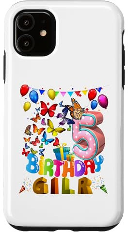 Hülle für iPhone 11 Schmetterling Geburtstag Mädchen Prinzessin 5. Geburtstag Schmetterling