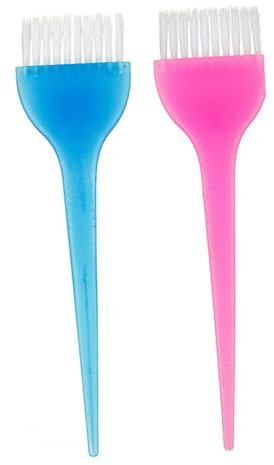 CRILSTYLEO 6pièces Brosse à Teindre Cheveux Colorée Avec Peigne Applicateur Pratique Pour Pour Salon Et Usage Domestique Bleu Rose