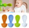 ZEPIQOR Cuillères en Silicone pour Bébé Embouts de Gourde: Nettoyage Facile, Étanche, pour Alimentation de Plus de 3 Mois, Idéal Aliments Bébés, Diverses Gourdes, Pack de 4