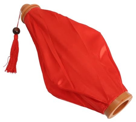 PartyKindom Diamantlaterne gartenlaterne Partydekoration hochzeitsdekoration Farbige Laterne wandlaterne Frühlingsfest Laterne Vietnamesische Laternen Mondlampe für den Außenbereich Stoff rot