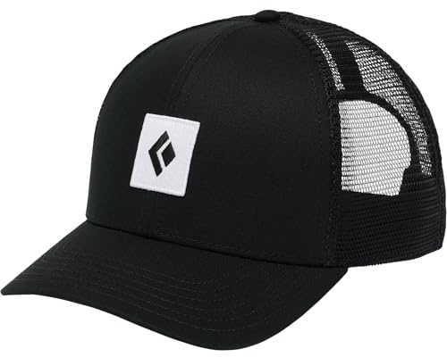 Black Diamond Unisex BD Trucker Mütze, Black-Black-White Icon Patch, One Size