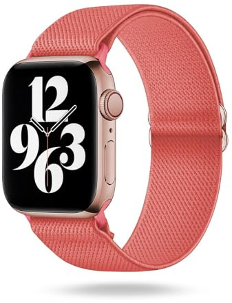ONEFLOW Flex Loop Kompatibel mit Apple Armband Elastisch, Textil Stoff iWatch Armbänder Damen Herren Sport, Sportarmband Nylon Ersatz Watch Band Flexibel