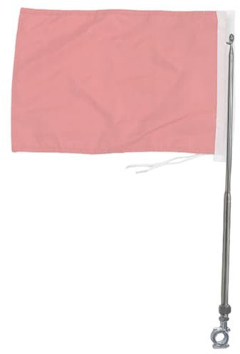 Mástil de bandera para manillar de motocicleta - Mástil de bandera para moto, soporte para manillar de acero inoxidable | Accesorios versátiles para viajes urbanos, soporte extensible para
