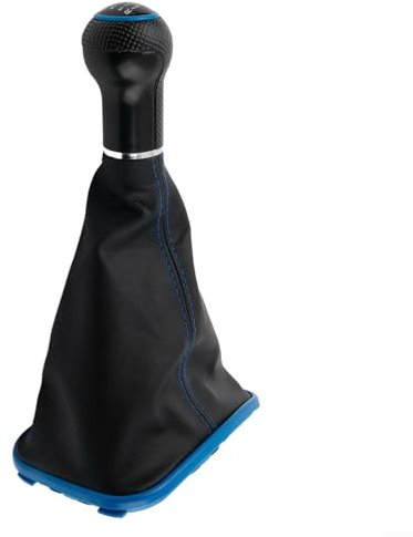 Springwillfly 23mm Schaltknauf und Schaltmanschette für Golf 4 IV, ergonomisches Design für leichtgängiges Schalten, OEM 1J0711113 (6 Gänge)