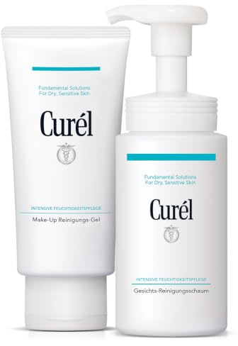 Curél Vorteilsset - Intensive Gesichtsreinigung - Inhalt: Make-Up Reinigungsgel, 130 g plus Gesichts-Reinigungsschaum, 150 ml - Mit Ceramiden - Für trockene, empfindliche Haut