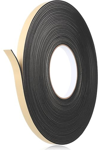 LXUEJIE Dichtungsband Selbstklebend, 10mm x 15m Türdichtung Selbstklebend Dichtungsband für Tür Fenster Zugluft Anti-Kollision Schalldichter Wasserdichter Staubdicht