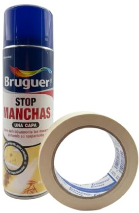 Pack Spray Stop Manchas Bruguer + Cinta Pintor 30 mm