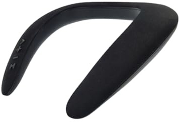 HIAKDOFT Portable Wireless Hanging Neck Speaker U-shape Stereo Sound Speaker with Rechargeable Battery for Music Calls and Gaming Comfortable Wearable Design in Black