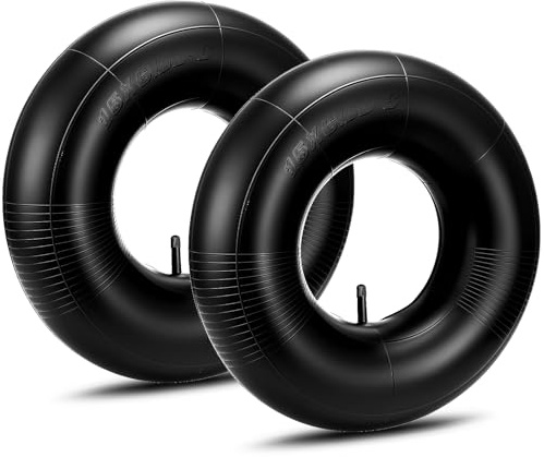 2 Pezzi Camera d'aria con Carriola 15x6.00-6 per Ruote di Carriole, Camera d'Aria Multiuso per Carrelli a Mano, Veicoli Commerciali, Carriola, Carrello di Trasporto
