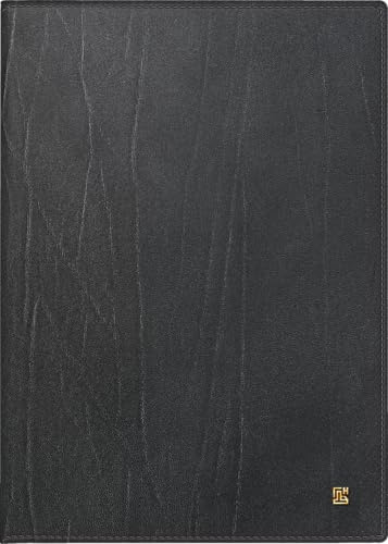 BRUNNEN Buchkalender Mod. 765 2027 | A5, Leder, schwarz