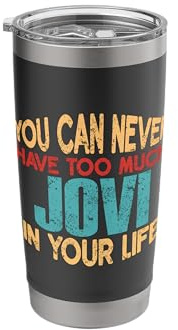 Funny Jovi Personalized Tshirt First Name Joke Item Stainless Steel Insulated Tumbler