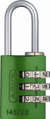 ABUS 145/20 C 20 mm Body 3 Zifferblatt rücksetzbaren Kombination Vorhängeschloss, grün