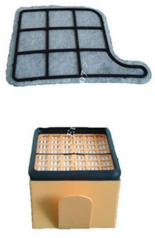 Bosaca 1 FILTRO EPA + 1 FILTRO MOTORE PER FOLLETTO VK 135 136 ASPIRAPOLVERE VORWERK ADATTABILI