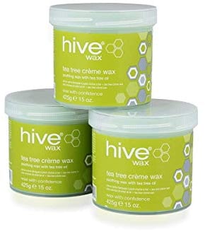 Hive 3X Depilatory Tea Tree Creme Wax For Face Body Leg Bikini Wax Hair Removal 425g each 3 Pack CODE: OPT5737