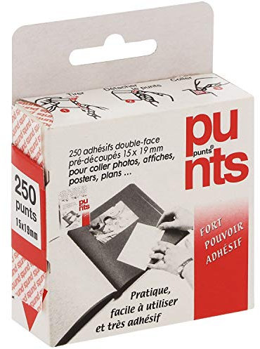 Punts -99030-Adhésifs Double Face Lot de 250