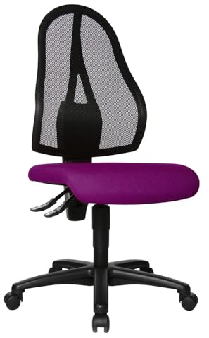 Topstar Open Point P Bürostuhl, Schreibtischstuhl, Stoff, 58 x 48 x 111 cm, Violet