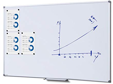 PROFI 100 x 150 Whiteboard 100x150 cm Speziallackierung weiß magnetisch Magnettafel