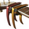 Gitarren-Kapodaster (2er-Pack) für Gitarren, Ukulele, Banjo, Mandoline, Bass – aus ultraleichtem Aluminium-Metall (1,2 Unzen!) für 6- und 12-saitige Instrumente – von Nordic Essentials® (Red Gold)
