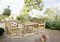 SAM 4tlg. Gartengruppe Kuba, 2 x Gartensessel Caracas, Gartenbank Caracas, Gartenmöbel aus Teak-Holz, Gartenset aus Massivholz, Gartentisch mit Schirmloch, Ausziehtisch 180 – 240 cm