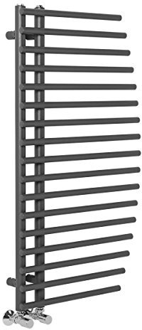Warmehaus Stylish Straight Bathroom Heated Warming Towel Rail Radiator Rad - 1000 x 550 mm Grey - 10 Yr Guarantee