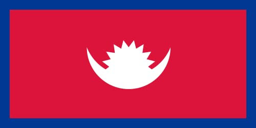 magFlags Flagge: Large Nepal Skavatia | ???????????????? | ?????????? | Querformat Fahne | 1.35m² | 80x160cm » Fahne 100% Made in Germany