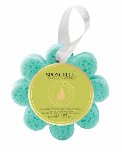 Spongellé Wild Flower Body Wash Infused Buffer, Coconut Verbena