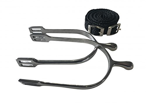 QHP Sporen Dornsporen Edelstahl f. Damen m. Sporenriemen ARBO-INOX® Größe 20mm