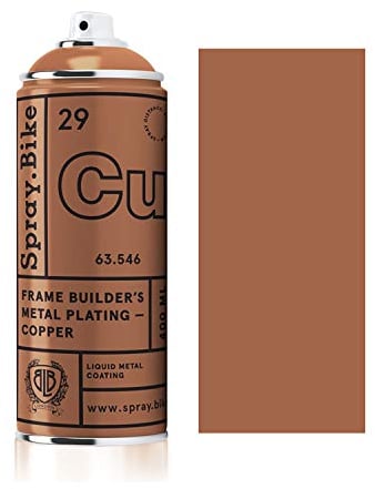 SPRAY.BIKE Fahrrad Lackspray - Vorbereiten & Vollenden Kollektion (Metal Plate - Kupfer)