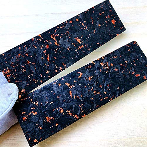 Aibote 2 stück Messer Griff Material Skalen PMMA Wolke Acrylplatten Messer Benutzerdefinierte DIY Werkzeug für Messerherstellung Blanks Klingen(Schwarz Rot, 137X40X9MM)