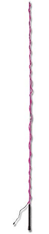 Equipride Waldhausen Fouet à lune, 2 pièces, 180 cm, 200 cm, noir, rose, ciel (rose, 200 cm)