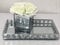 DEENZ Decorative Crystal Chrome Mirrored Tray Rectangular Decoration Decorative candle display vanity candle tray wedding table plate 30cmx19cm