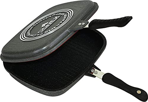 Sonex 52342 Double Grill Pan Marble 36cm Dark Grey