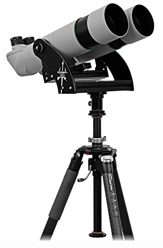 Omegon Fernglas Brightsky 26x82 45° inklusive Gabelmontierung Neptune mit Mittelsäule und Stativ