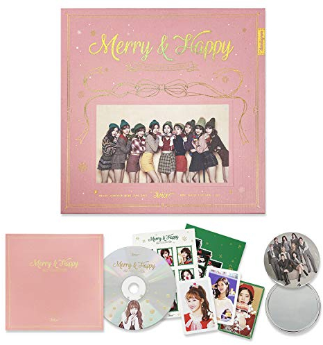 TWICE 1st Repackage Album - Merry & Happy [ HAPPY Ver. ] CD + Photo book + Photo card + Post card + Sticker / K-pop Sealed
