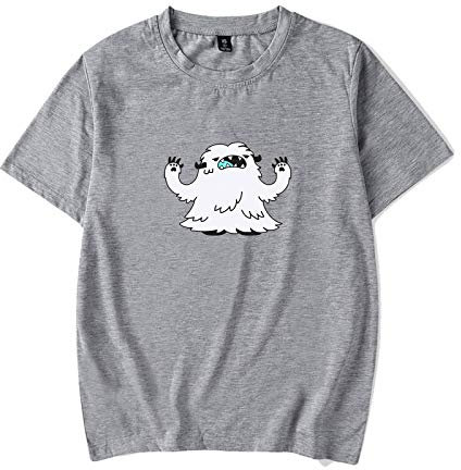 SK8 The Infinity Team Langa Print Tshirt Niedliche Cartoon Snow Monster Print Rundhals-Kurzarmhemden Für Herren/Damen