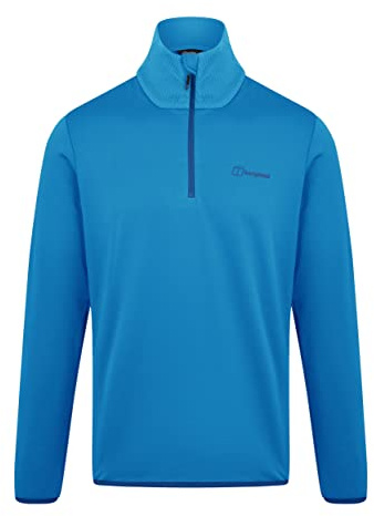 Berghaus Men's Keppla Half Zip Fleece | Extra Warmth | Soft Feel, Vallarta Blue, S